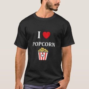 Spaß Popcorn lustige niedliche Lebensmittel in Lie T-Shirt
