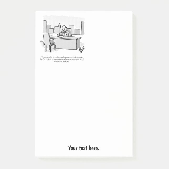 Spaß Post-it Klebezettel (Vorderseite)