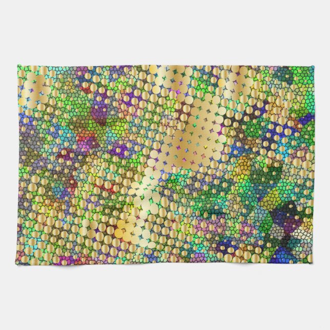 Spaß psychedelisch mit einem Spritzer der Geschirrtuch (Horizontal)