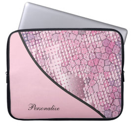 Spaß Psychedelisches Rosa mit einem Spritzer rosa Laptopschutzhülle