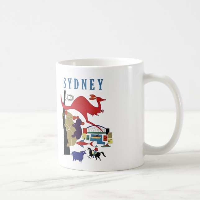 Spaß-Reise-Andenken Sydneys Australien niedliche Kaffeetasse (Rechts)