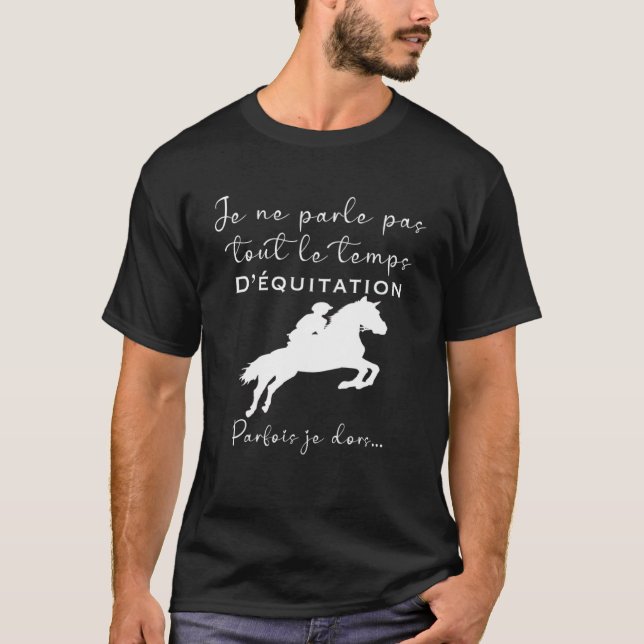 Spaß Reiter Reitüberwachung T-Shirt (Vorderseite)