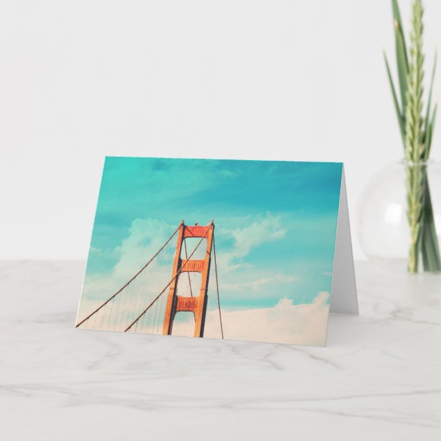 Spaß-Retro San Francisco Foto-Gruß-Karte Karte (Vorderseite)