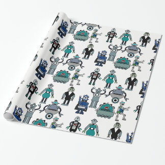 Spaß Roboter-Packpapier für Kinder, Aussenseiter, Geschenkpapier