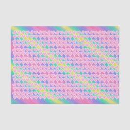 Spaß rosa Herzen auf Regenbogen Seidenpapier