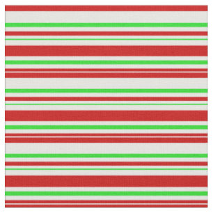 Spaß rot, weiß, grün gefärbt Weihnachten Inspirier Stoff