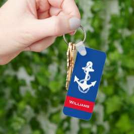 Spaß RWB nautischer ANCHOR MIT NAME | SCHLÜSSELANH Schlüsselanhänger