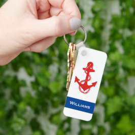 Spaß RWB nautischer ANCHOR MIT NAME | SCHLÜSSELANH Schlüsselanhänger