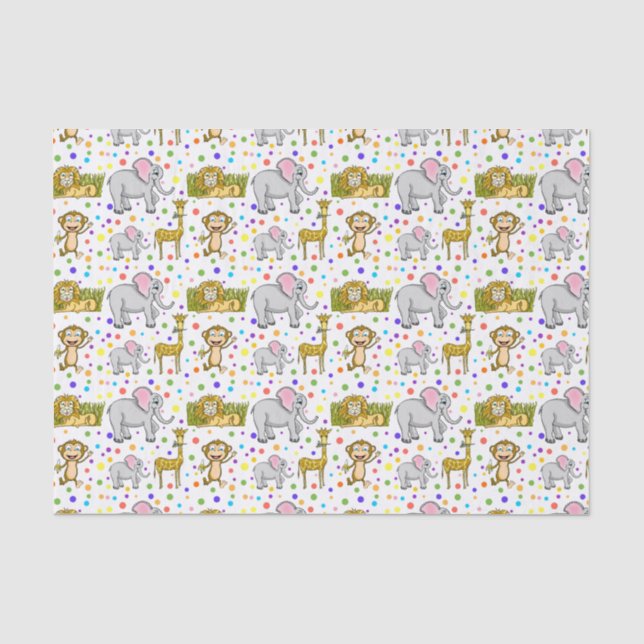 Spaß-Safari-Seidenpapier Seidenpapier (Vorderseite)