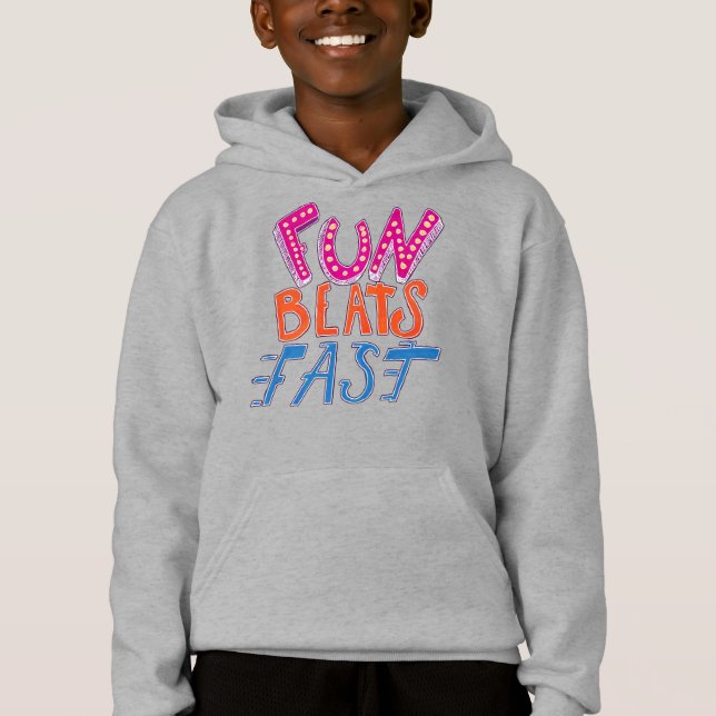 Spaß schlägt schnell hoodie (Vorderseite)