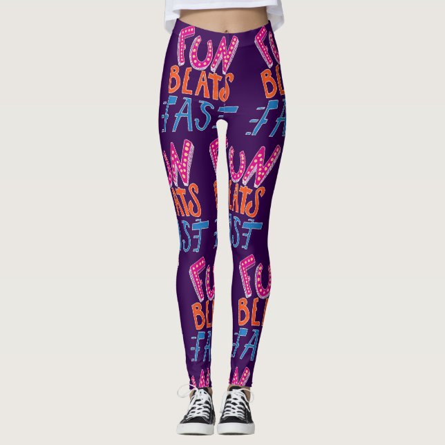 Spaß schlägt schnell leggings (Vorderseite)
