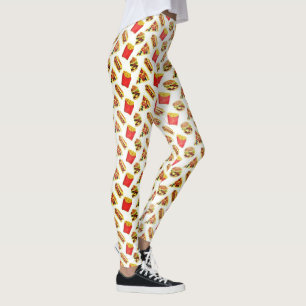 Spaß-Schnellimbiss-DruckLeggings Leggings