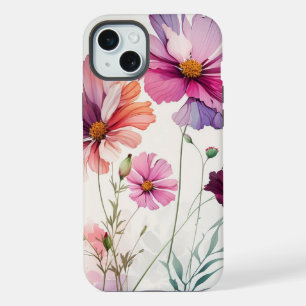 Spaß Schöne Kosmos-Garten Blumen Floral iPhone 15 Plus Hülle