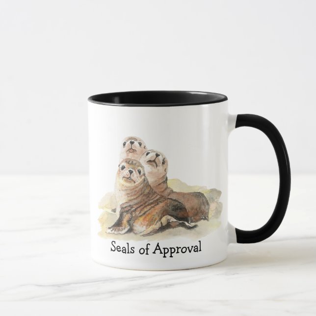 Spaß "Siegel der Genehmigung" mit Niedlichen Aquar Tasse (Rechts)