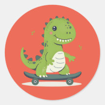 Spaß Skateboarding Dinosaurier