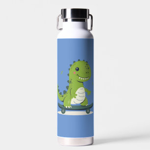 Spaß Skateboarding Dinosaurier Trinkflasche