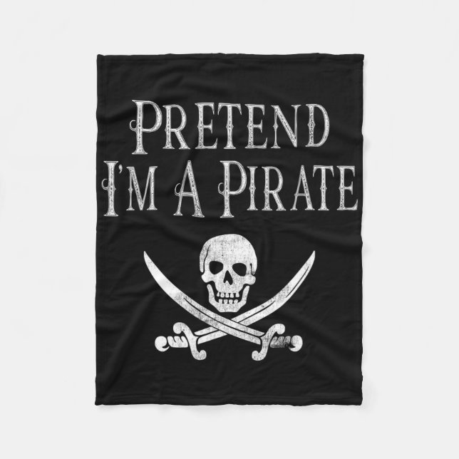 Spaß, so zu tun, als wäre ich ein Piratenspiel Hal Fleecedecke (Vorderseite)