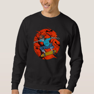 Spaß Soky SK8R Skelettbäder und Black Cat Design Sweatshirt
