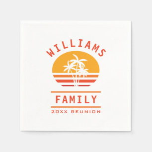Spaß Sommerurlaub Tropical Beach Family Wiedersehe Serviette