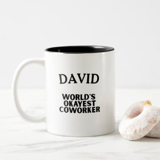 Spaß Spaß - der beste, kundenspezifische Text der Zweifarbige Tasse