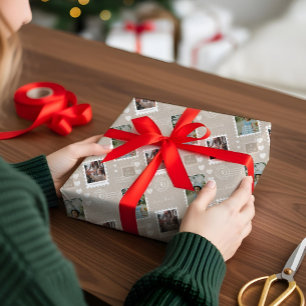 Spaß Special Delivery Porto Briefmarke FotoCollag Geschenkpapier