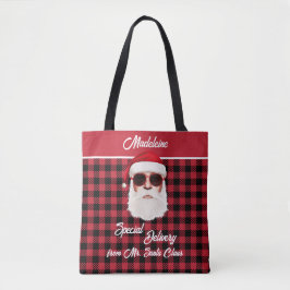Spaß Special Lieferung Santa Red Black Buffalo Kar Tasche