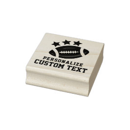 Spaß Sport Fußball & Sterne Benutzerdefinierter Te Gummistempel