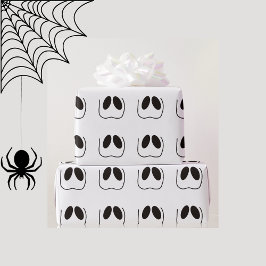 Spaß, spuke, Geistergesicht zu Halloween Geschenkpapier