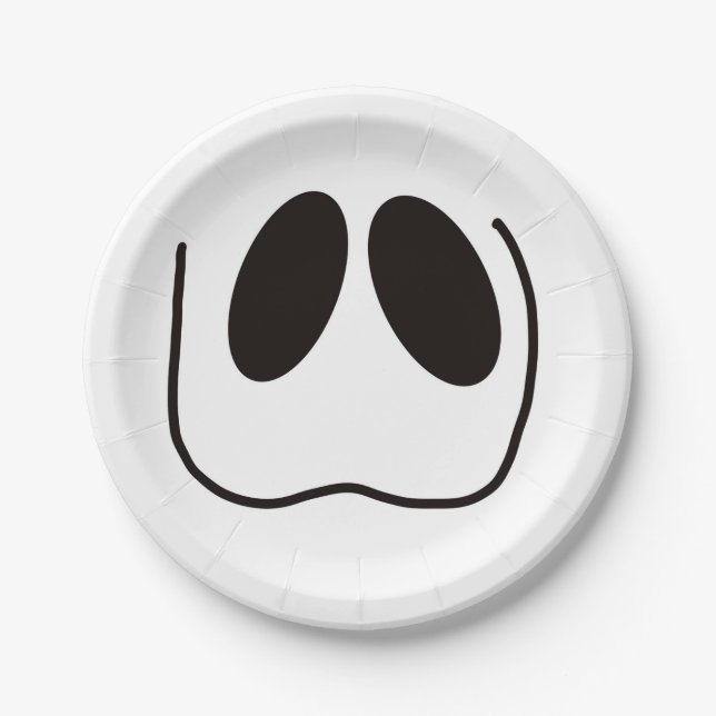 Spaß, spuke, Geistergesicht zu Halloween Pappteller (Vorderseite)