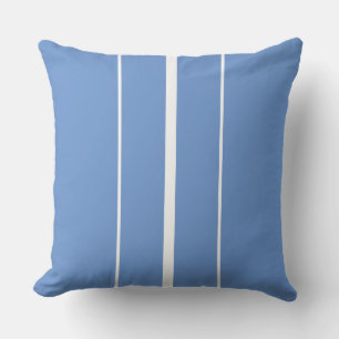 Spaß Stilvoll Chic Light Blue White Racing Streife Kissen