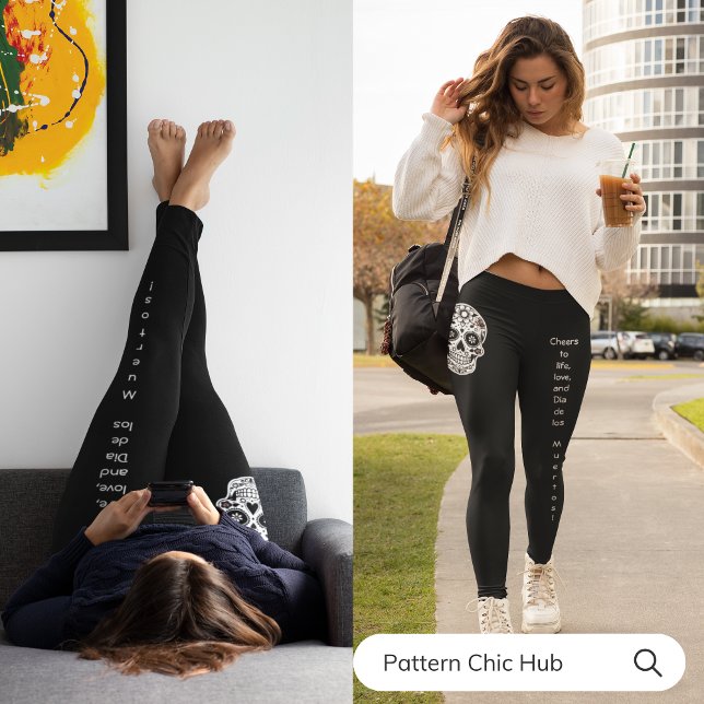 Spaß Stilvolle Übung Training Frauen Yoga Skull Leggings (Von Creator hochgeladen)