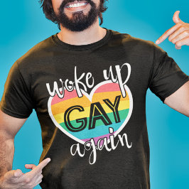 Spaß Stolz Monatslgbt weckte wieder schwul T-Shirt