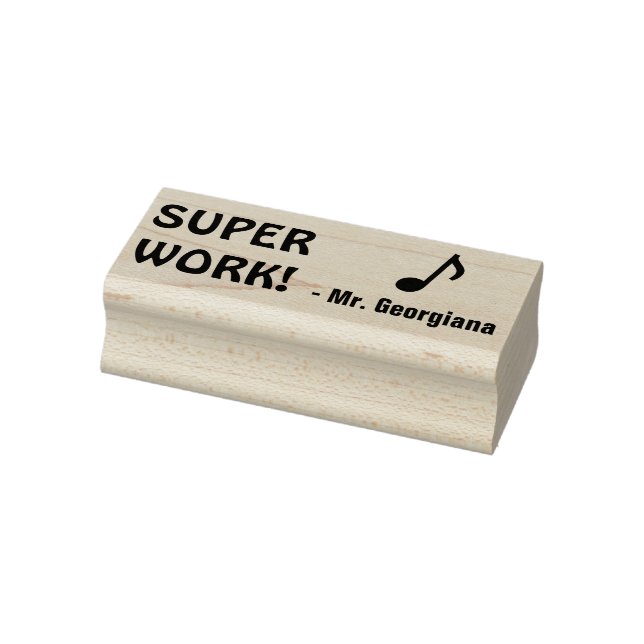 Spaß "SUPER ARBEIT!" Briefmarke aus Kautschuk Gummistempel (Stempel)