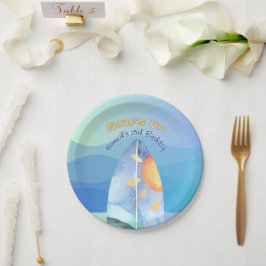 Spaß Surf's Up Birthday Einladung Pappteller