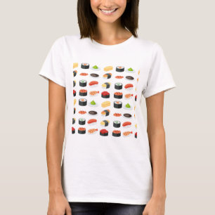 Spaß-Sushimuster T-Shirt