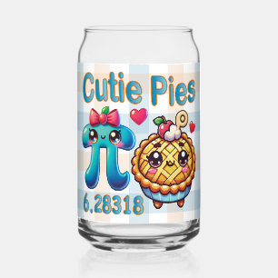 Spaß "Süsse Pies" Niedlich Pi Symbol & Pie Pub Dosenglas