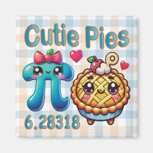 Spaß "Süsse Pies" Niedlich Pi Symbol & Pie Pub Magnet
