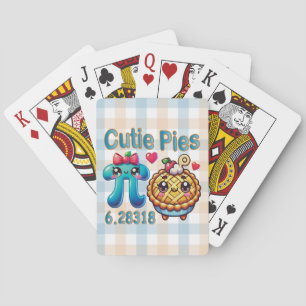 Spaß "Süsse Pies" Niedlich Pi Symbol & Pie Pub Spielkarten