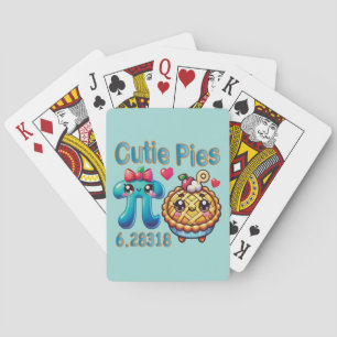 Spaß "Süsse Pies" Niedlich Pi Symbol & Pie Pub Spielkarten
