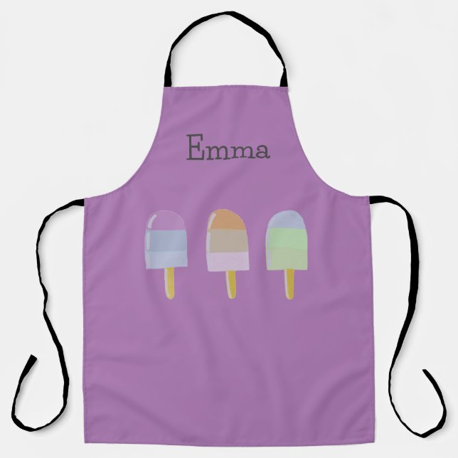 Spaß Sweet Schürze Popsicle Design (Vorderseite)