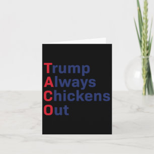 Spaß Taco Trump hält immer die Finger aus der Sonn Karte