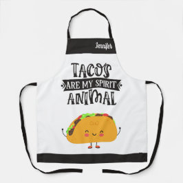 Spaß Tacos sind mein Geistertier humorvoll Schürze