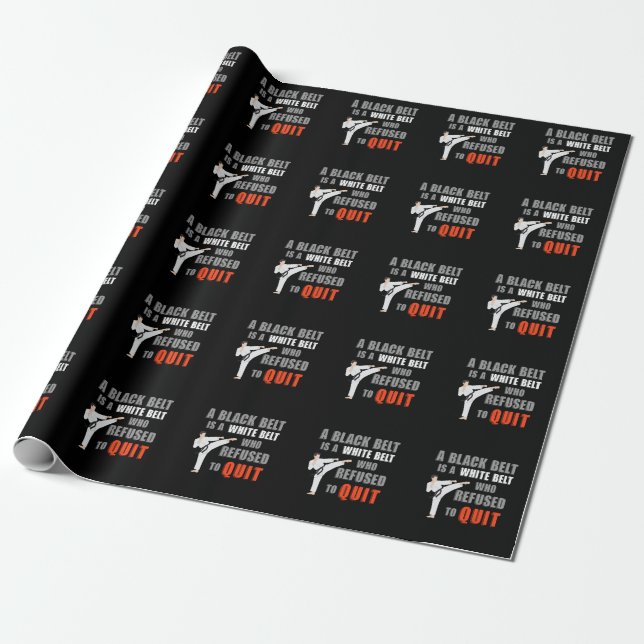 Spaß Taekwondo Jiu Jitsu Karate Geschenkpapier (Ungerollt)