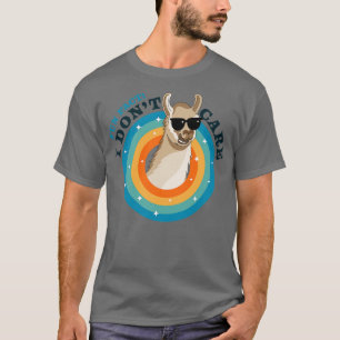 Spaß Tatsache ich Dont Care Funny Sassy Llama Alpa T-Shirt