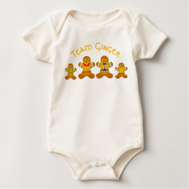 Spaß-Team-Ingwer für glücklichen Ingwer und Baby Strampler