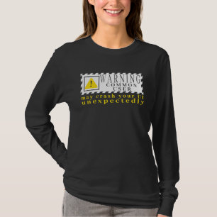 Spaß-Tech-Warnschild Allgemeiner Benutzer kann die T-Shirt