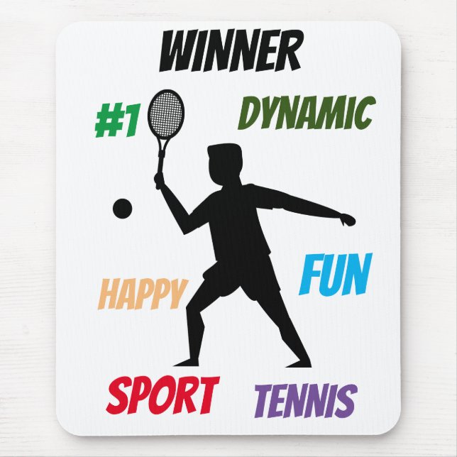 Spaß Tennis  Mousepad (Vorne)