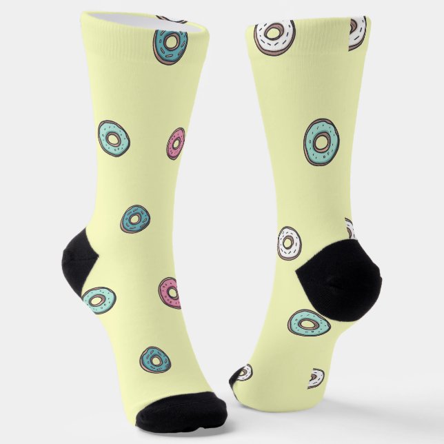 Spaß Toller farbenfrohe Donuts Socken (Gewinkelt)