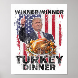 Spaß Trump Vance Gewinner Türkei Abendessen als Poster