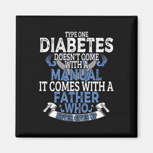 Spaß Typ 1 Diabetes Diabetisches T1D Bewusstsein M Magnet